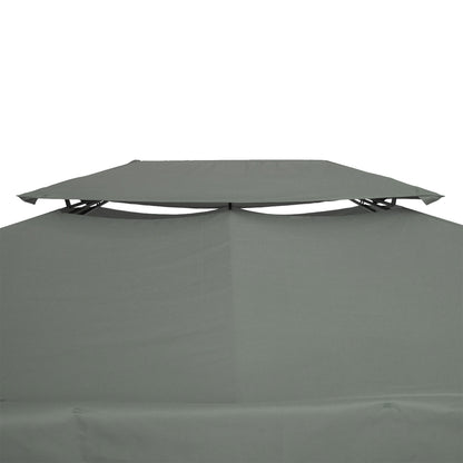Outsunny Gazebo Roof Replacement, for 3 x 4m Frames - Grey 