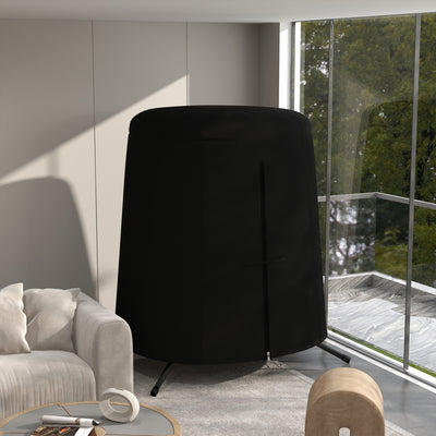 Outsunny 196 x 230 cm Hanging Egg Chair Protective Cover - Black 