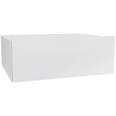 HOMCOM Floating Bedside Table, Wall-Mounted Nightstand with Storage Drawer, Small Side End Table for Bedroom, White 