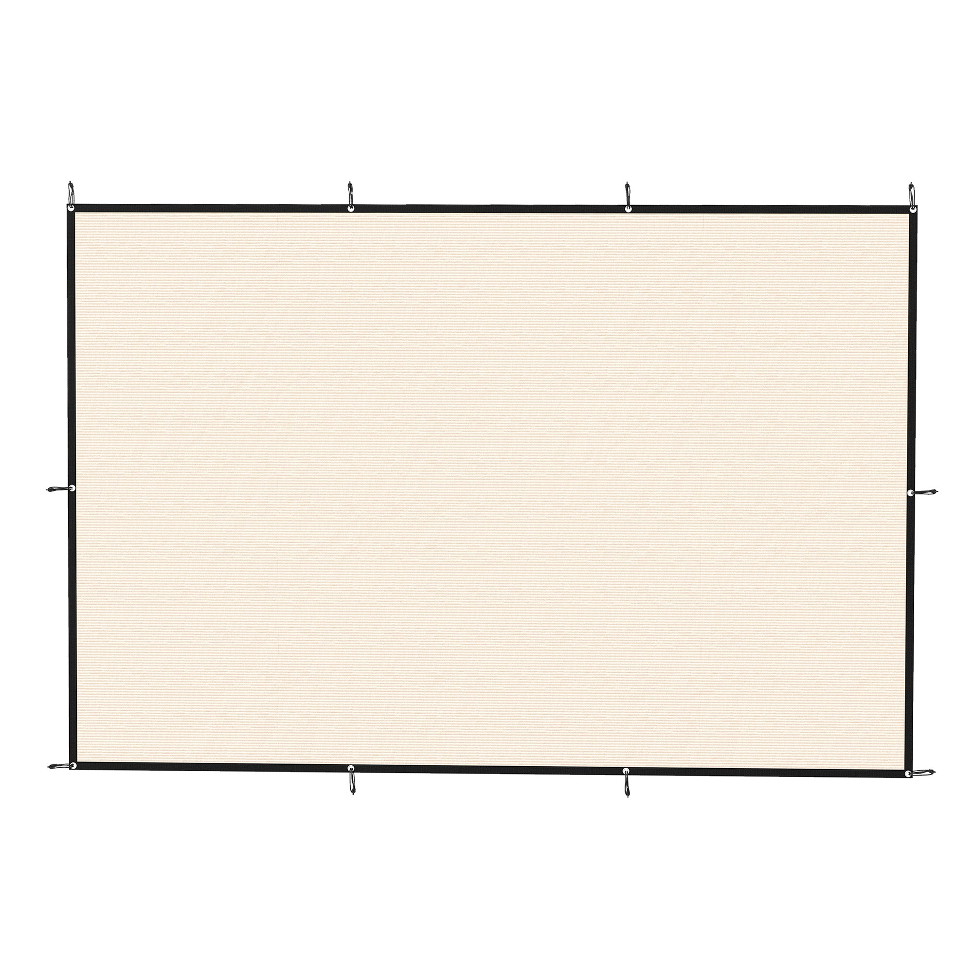 Outsunny Sun Shade Sail UV Protection Canopy with Stainless Steel Eyelets for Patio Garden 2 x 3 m Beige 