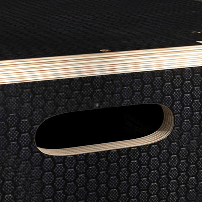 SPORTNOW Multi-Faceted Jump Box, Wooden Step Up Box, for Home, Gym, Exercise, Black 