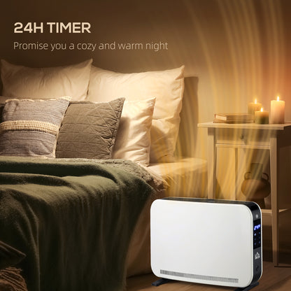 HOMCOM Three-Mode Modern Slimline Heater, 7-35\'e2\'84\'83 Temperature
