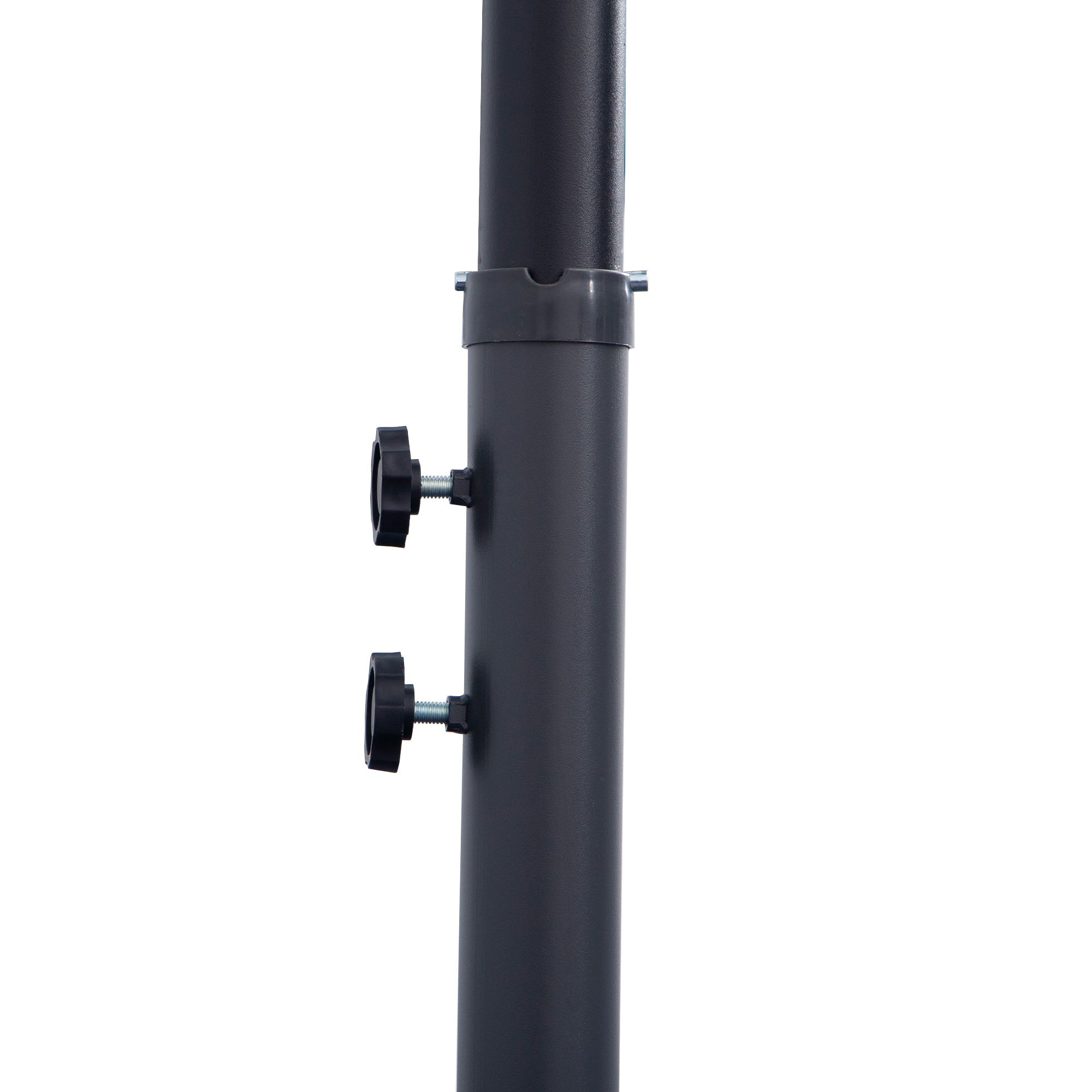 Outsunny 3(m) Cantilever Umbrella 18 Ribs & Vents Adjustable Angle for Patio Green 