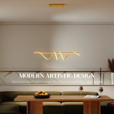 HOMCOM Pendant Light with 3 Colour Temperatures - Gold Tone 