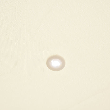 Outsunny 3x3 m Wall Mounted Garden Porch-Black/Cream White 