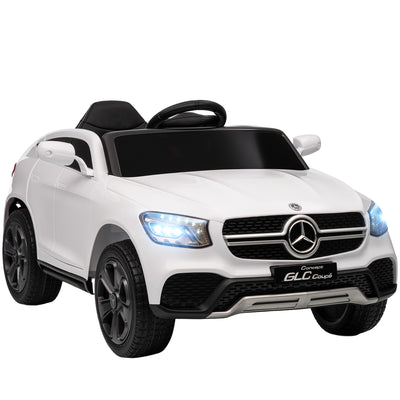 AIYAPLAY Mercedes-Benz GLC Licensed Kids Ride on Car with Remote Control, Soft Start, MP3, LED Headlights, White 