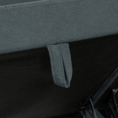 HOMCOM 'L' Shape Modular Storage Sofa - Dark Grey 