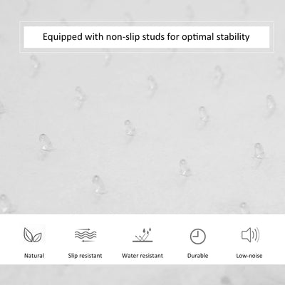 HOMCOM Office Carpet Protector Chair Mat Clear Spike Non Slip Studs Frosted Lipped 