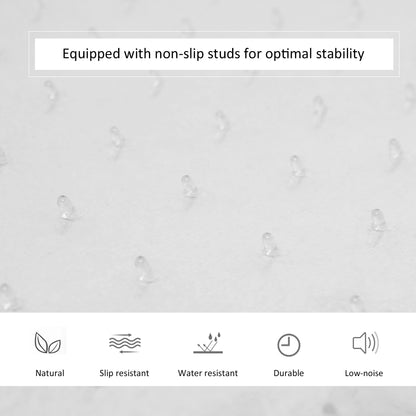 HOMCOM Office Carpet Protector Chair Mat Clear Spike Non Slip Studs Frosted Lipped 