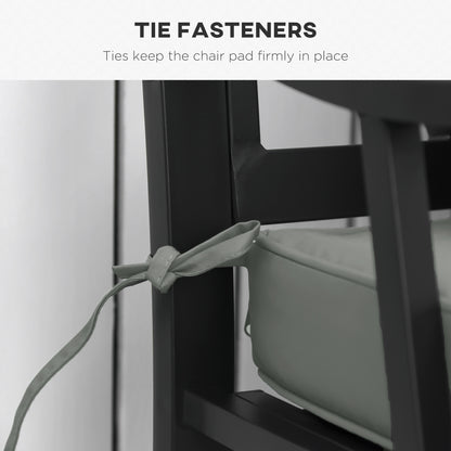 Outsunny Garden Bench Cushion 2 Seater Loveseat Seat Pad for Patio Swing Furniture for Indoor & Outdoor Use, 120 x 50 x 8 cm, Grey 