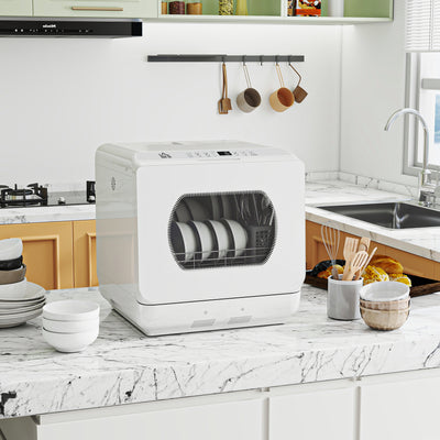 HOMCOM Multi-Program 6L Tabletop Dishwasher 