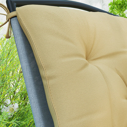 Outsunny Set of Two Outdoor Seat Cushions - Khaki 
