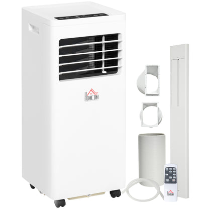 HOMCOM 7000 BTU Air Conditioning Unit, 3-in-1 Portable Air Conditioner, Dehumidifier, Cooling Fan with 2 Speeds, 24H Timer, Remote Control, Digital Display, Window Venting Kit, 15m² 