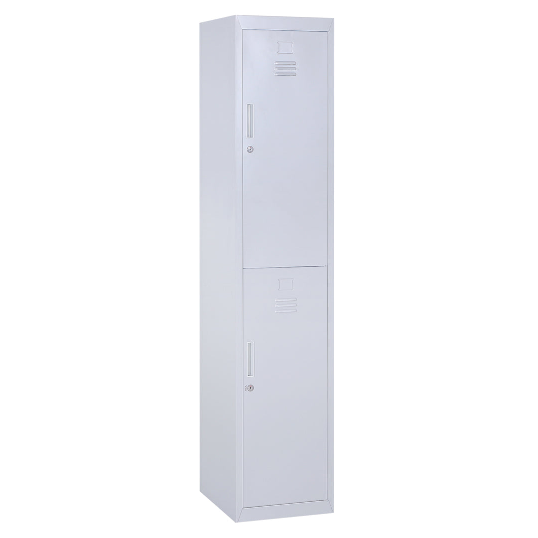 Vinsetto Locker Cabinet Storage Cold Rolled Steel w/ Shelves Vertical Cupboard Grey 38 x 46 x 180 cm 