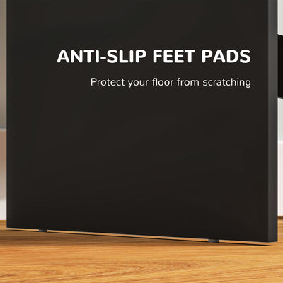 HOMCOM Multi-Storage Dressing Table, with Mirror - Black