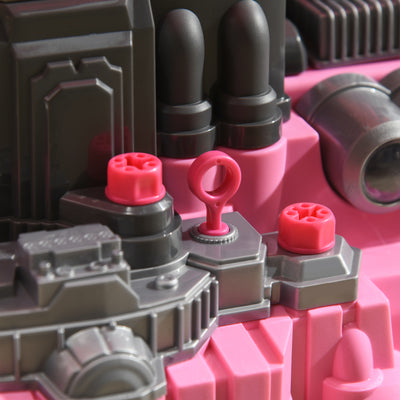 HOMCOM Kids Truck Engine Toy Set, with Horn, Light, Car Key, for Ages 3-5 Years - Pink 