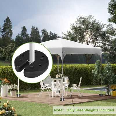 Outsunny 48KG Gazebo Weights Set of 16, Weights for Gazebo Legs with Reinforce Pins and Carry Belt, for Canopies Marquees Tents 
