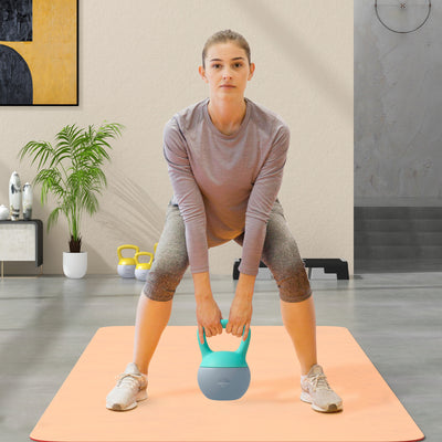 SPORTNOW 6KG Kettlebell, Soft Kettle Bell with Non-Slip Handle for Home Gym Weight Lifting and Strength Training 