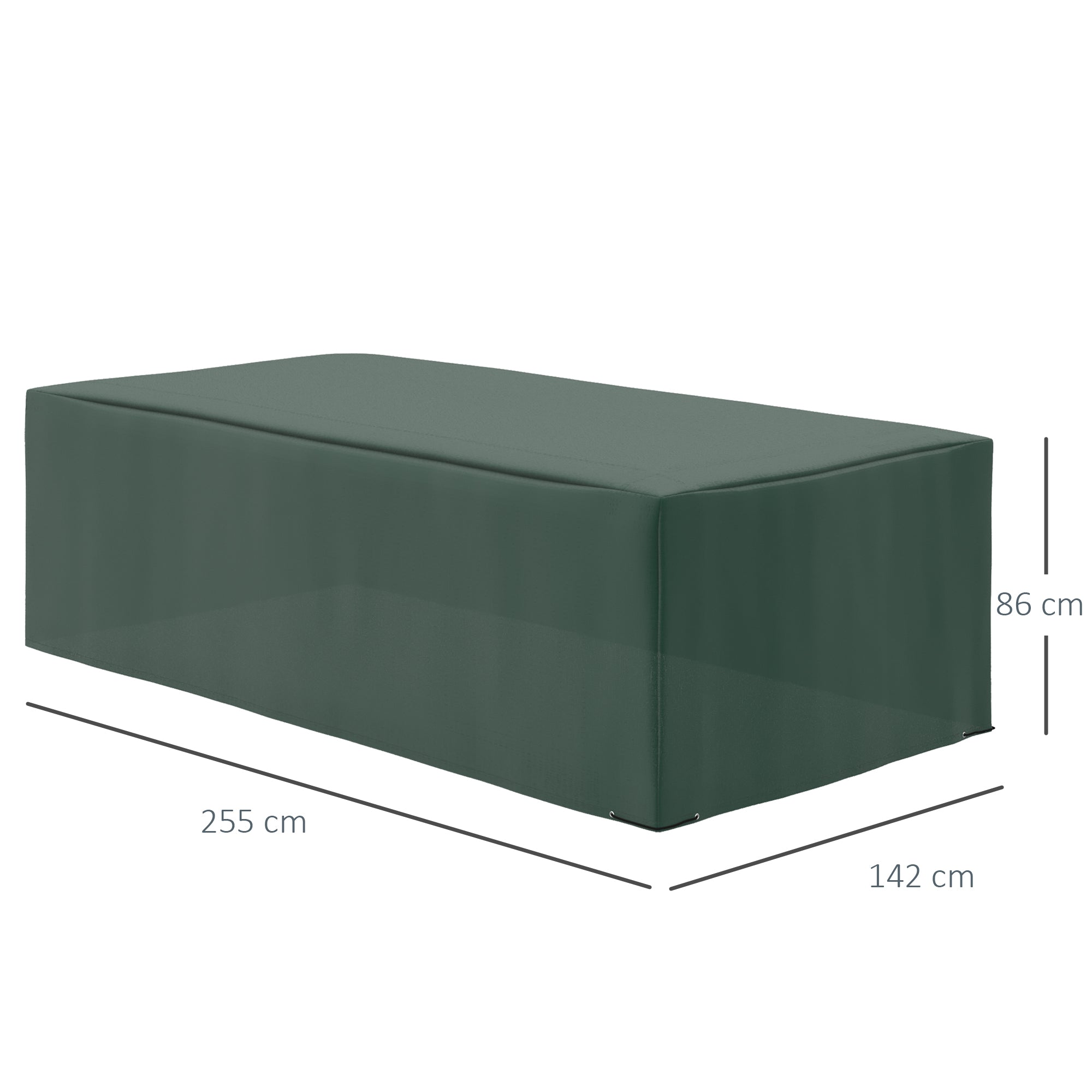 Outsunny 255x142cm Outdoor Garden Rattan Furniture Protective Cover Water UV Resistant 
