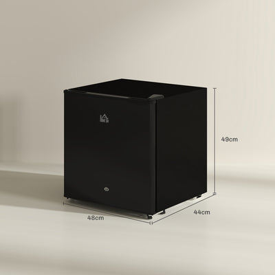 HOMCOM 46 Litre Lockable Countertop Fridge - Black 