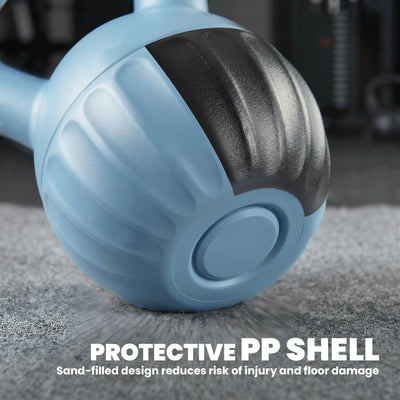 SPORTNOW Kettlebell for Strength Training Kettle Bell with Non-Slip Handle 6 kg Blue 