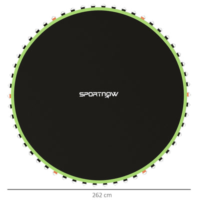 SPORTNOW Trampoline Replacement Mat with Spring Pull Tool, 54 V-Hooks, for 10ft Trampoline using 14cm Springs, Green 