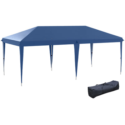 Outsunny 6 x 3(m) Garden Large Gazebo Canopy Waterproof Outdoor Party Tent Marquee 