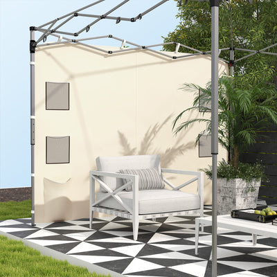 Outsunny 195 x 295cm Replacement Gazebo Sidewall - Beige 