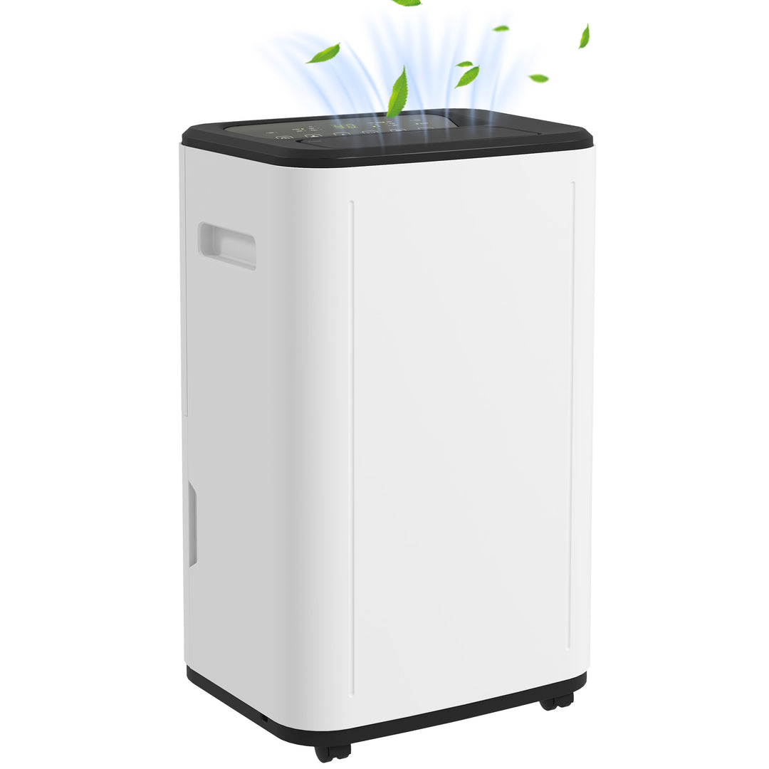 HOMCOM 6000mL Portable Dehumidifier with 24H Timer, 3 Dehumidifying Modes, 20L/Day, for Home Laundry Basement 