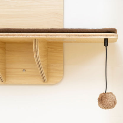 PawHut 4-Level Door Mounted Cat Tree with Washable Plush Mats, Toy Balls, Door Hanging Cat Shelf for Indoor Cats