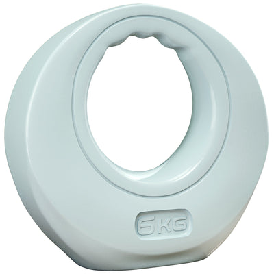 SPORTNOW 6kg Kettlebell, Soft Kettle Bell with Wide Handle for Home Gym, Weight Lifting, Strength Training, Light Grey 
