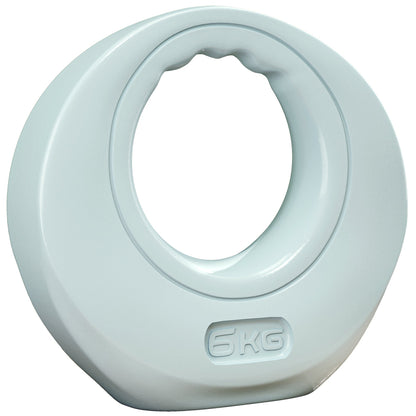 SPORTNOW 6kg Kettlebell, Soft Kettle Bell with Wide Handle for Home Gym, Weight Lifting, Strength Training, Light Grey 