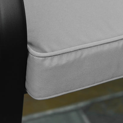 Outsunny 2 Seater Garden Bench Cushion -Light Grey 