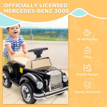 AIYAPLAY Foot to Floor Ride on Sliding Car Mercedes-Benz 300S Licensed for 18-48 months 