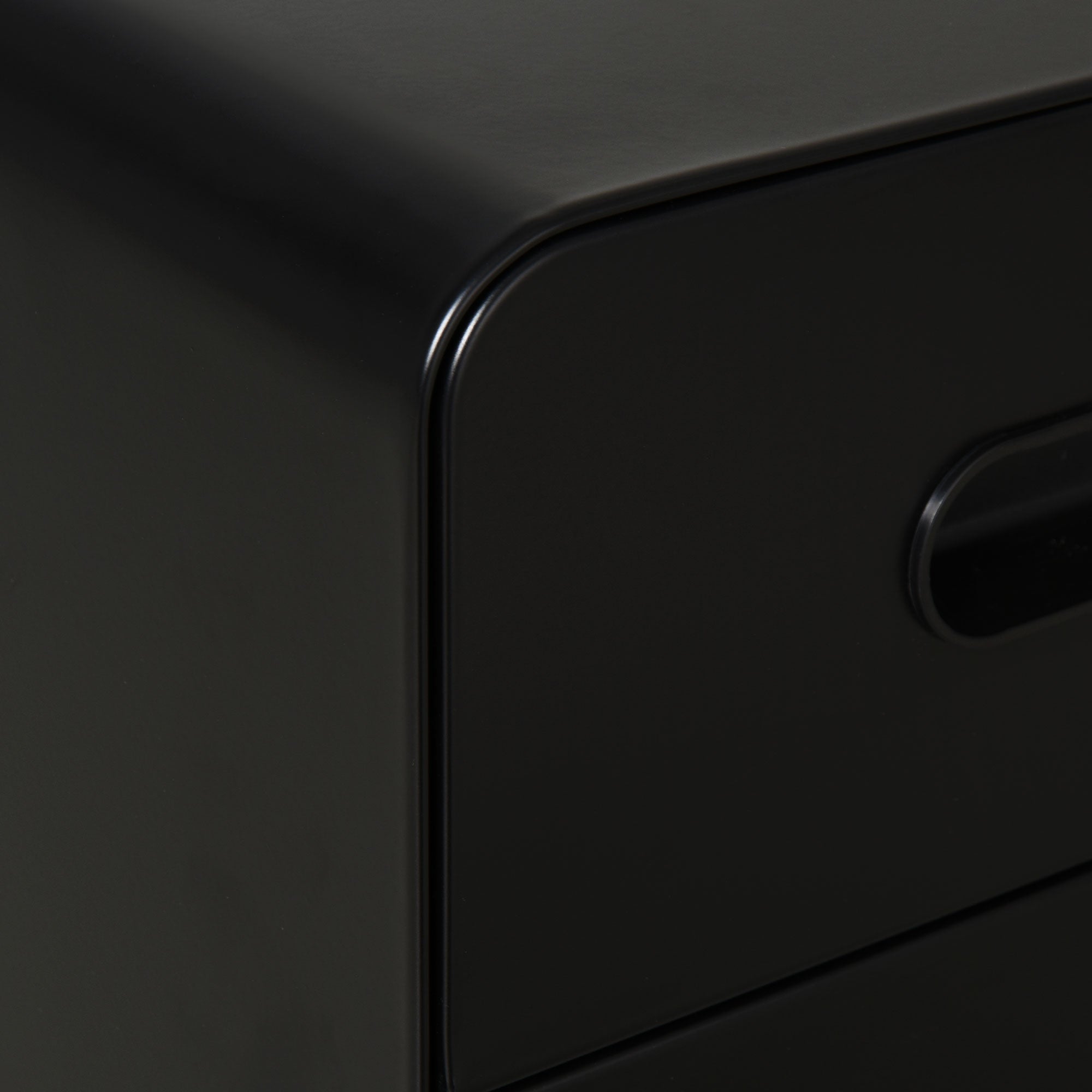 Vinsetto Lockable File Cabinet with 3 Drawers, Vertical Office Drawer for A4, Letter, Legal Size, Anti-tilt Design, Pre-Assembled Body, Black 