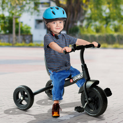 HOMCOM Kids Trike Toddler Tricycle Children Ride on 3 Wheels Bike For 1.5 - 4 Years Black 
