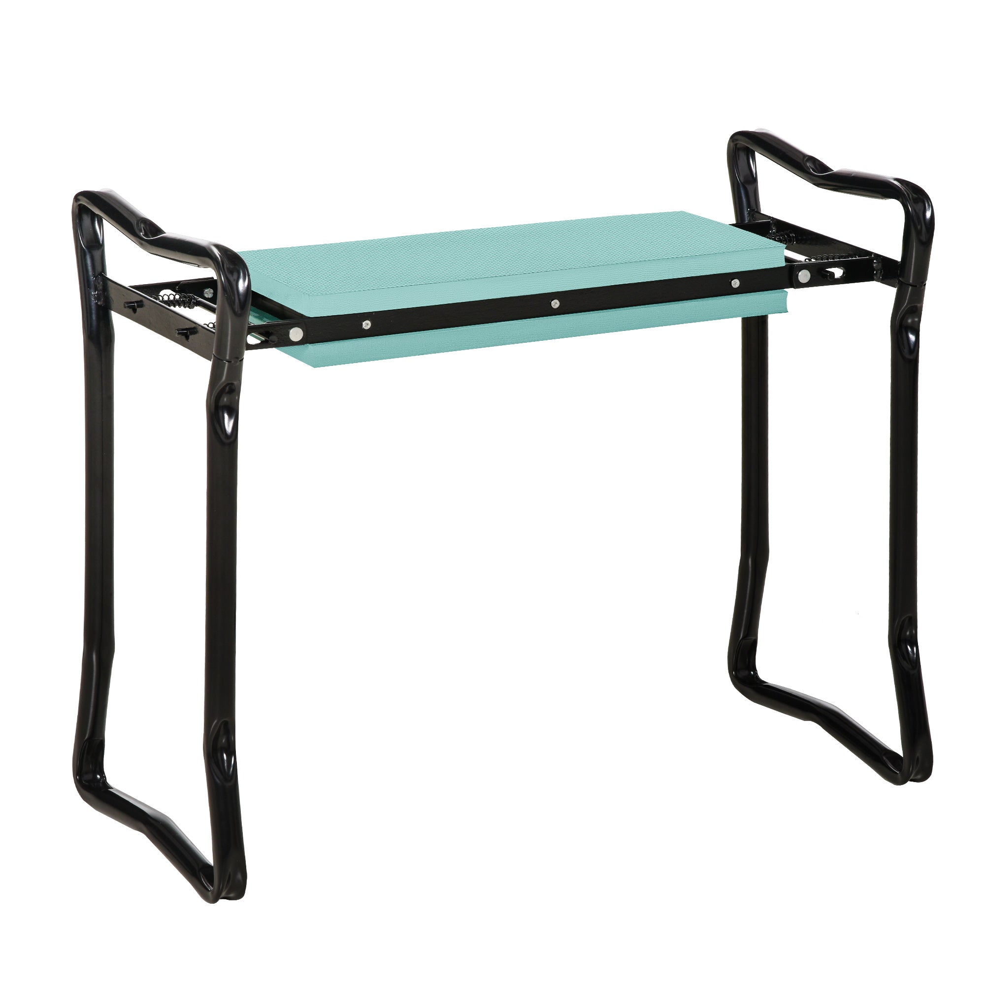 Outsunny 2 In 1 Garden Kneeler Seat Kneeling Pad Support Bench Foldable Knee Protector, Green 