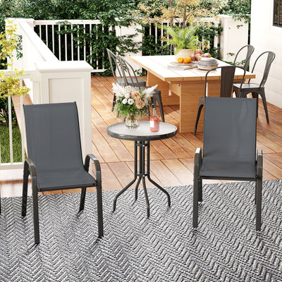 Outsunny Three-Piece Outdoor Garden Set - Grey 