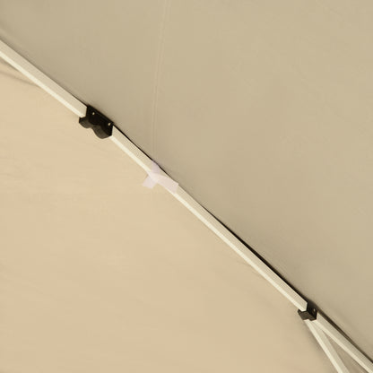 Outsunny 3 x 3M Garden Pop Up Gazebo Height Adjustable Marquee Party Tent Wedding Canopy with Carrying Bag, Black 