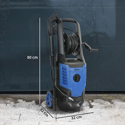 Outsunny 2200W High Pressure Washer, 170 Bar Pressure Washer with Adjustable Nozzle and 6M Hose, 32W x 32D x 80H cm Blue 
