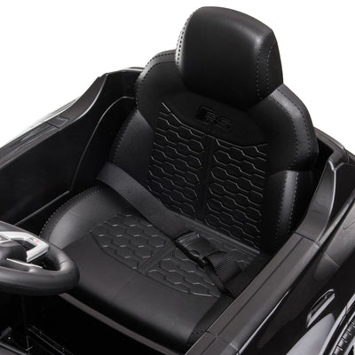 HOMCOM Audi RS Q8 Licensed Electric Car for Kids, 6V Kids' Electric Ride on with Remote Control, 7Ah Big Battery, Lights Bluetooth, Music USB MP3, for 3-5 Years Old, Black 