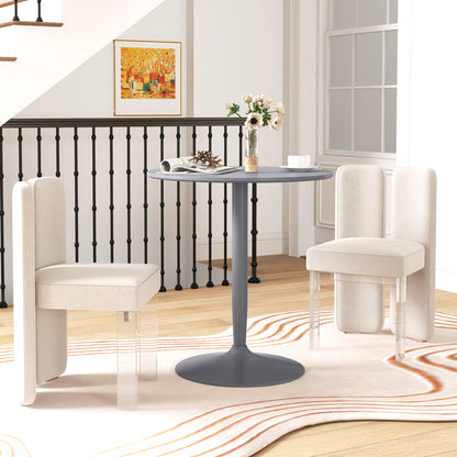 HOMCOM 75H x \'ce\'a670cm Two-Person Minimalistic Dining Table - Grey