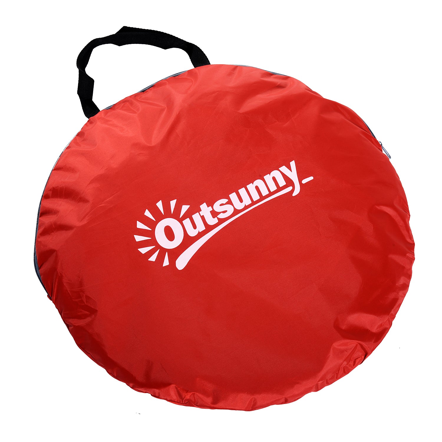 Outsunny Pop-up Portable Beach Tent-Red 