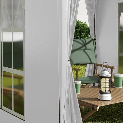 Outsunny Pop Up Gazebo Canopy, size (2 x2m)-White 