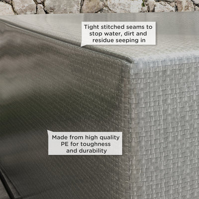 Outsunny 235 x 190 x 90 cm Large Patio Set Covers, Outdoor Garden Furniture Protection Cover Protector Waterproof Anti-UV Grey 