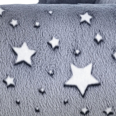 AIYAPLAY Kids Armchair, Glow in the Dark Chair with Star Design for Bedroom, Playroom, Kids Room, Grey 