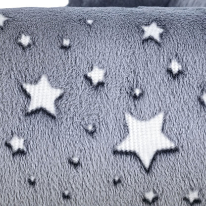 AIYAPLAY Kids Armchair, Glow in the Dark Chair with Star Design for Bedroom, Playroom, Kids Room, Grey