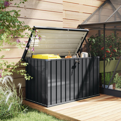 Outsunny 400L Galvanised Steel Garden Storage Box 