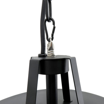 Outsunny Adjustable Power 1000/2500W Infrared Halogen Electric Patio Light Heater, Ceiling Hanging Mount -Black 