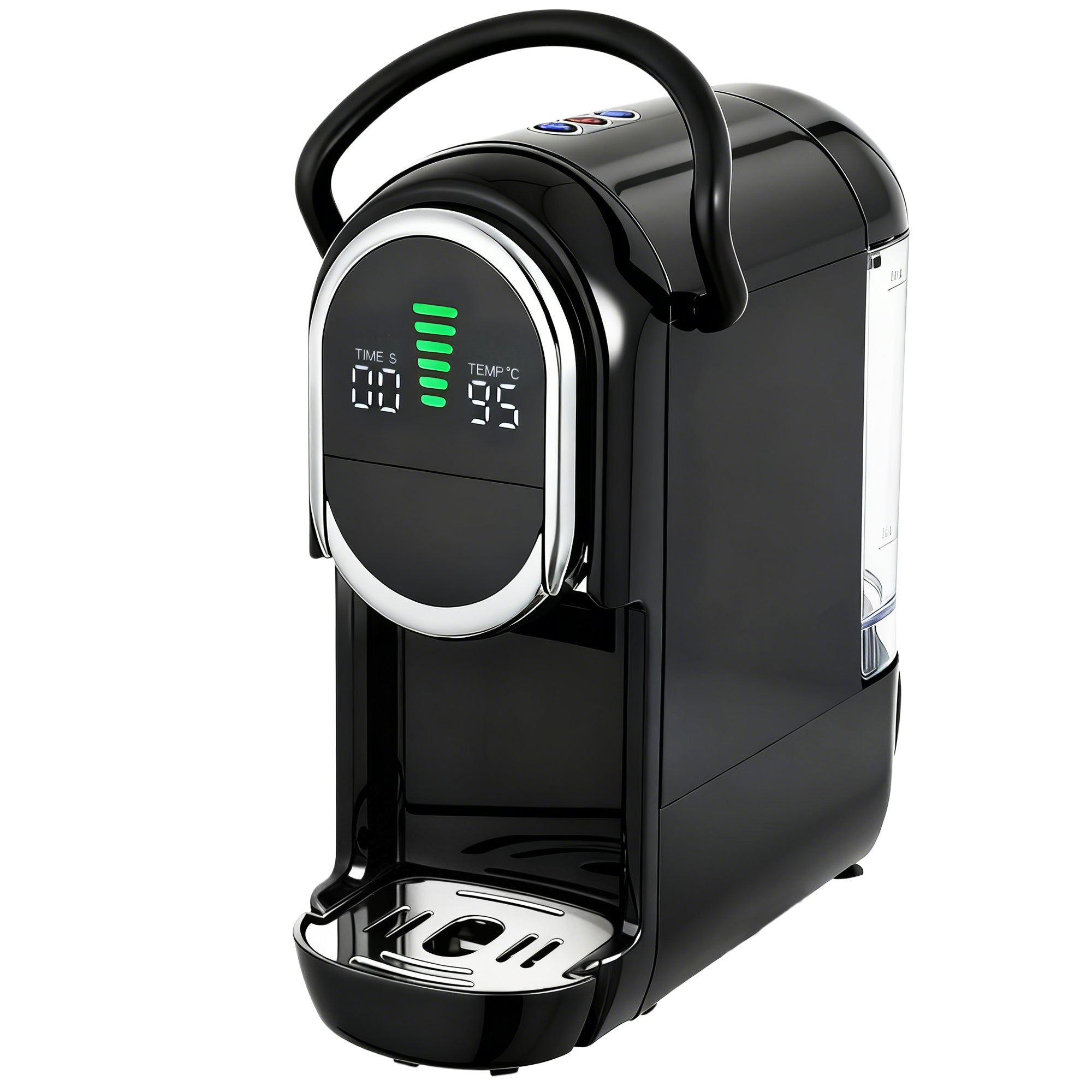HOMCOM Pod Coffee Machine for Nespresso, Dolce Gusto Capsule & Ground Coffee, Small Semi Automatic Coffee Maker, 19 Bar, 0.6L 